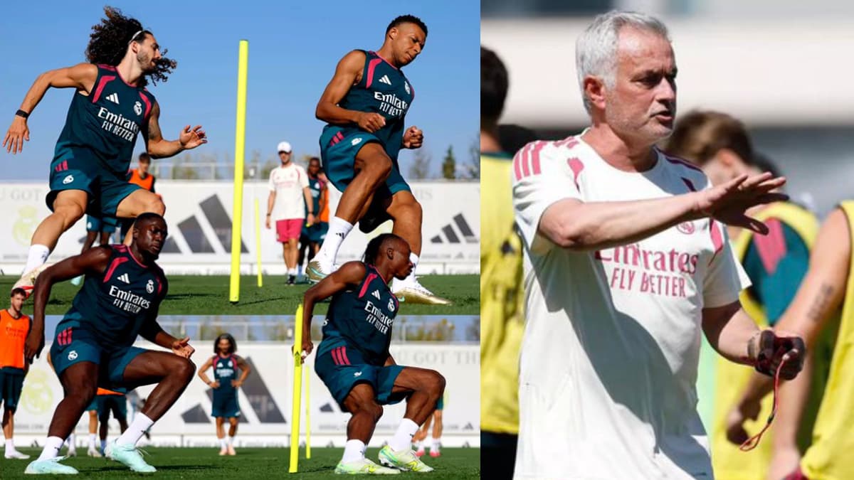 Último entrenamiento antes del partido contra el Deportivo.