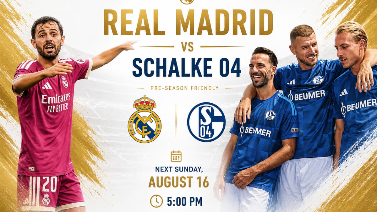 Real Madrid to Face Schalke 04 in Friendly on August 16