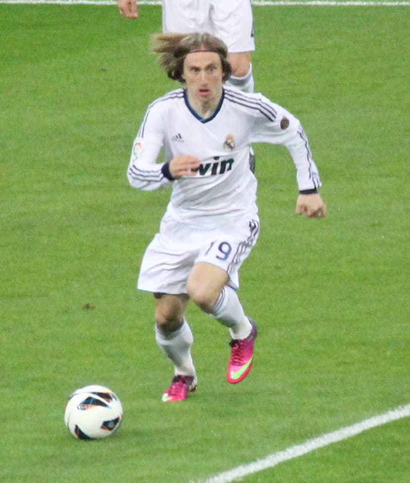 Luka Modrić sous le maillot du Real Madrid, l'un des meilleurs passeurs de l'histoire du club