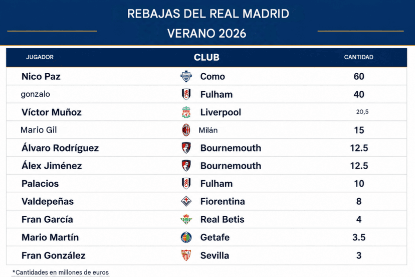 El Real Madrid establece un nuevo récord de 189 millones de euros.